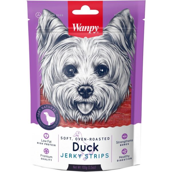 Wanpy Dog Snack Duck Tiritas De Pato 100gr