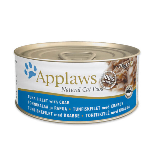 Applaws Alimento Lata Gato Filete De Atun Con Cangrejo 70 Gr