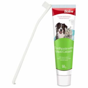 Bioline Pasta de Dental Perro Con Calcio Liquido, 50gr
