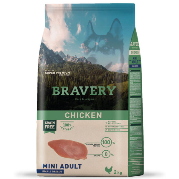 Bravery Alimento Chicken Mini Adult Raza Pequena 7kg
