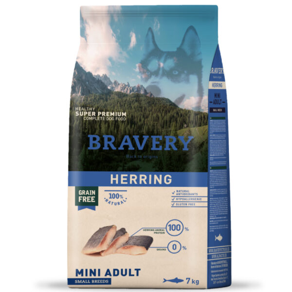 Bravery Alimento Herring Mini Adult Raza Pequena 7kg