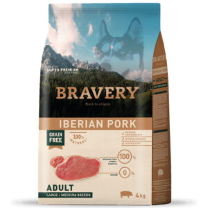 Bravery Alimento Iberian Pork Adult Raza Mediana Grande 12kg