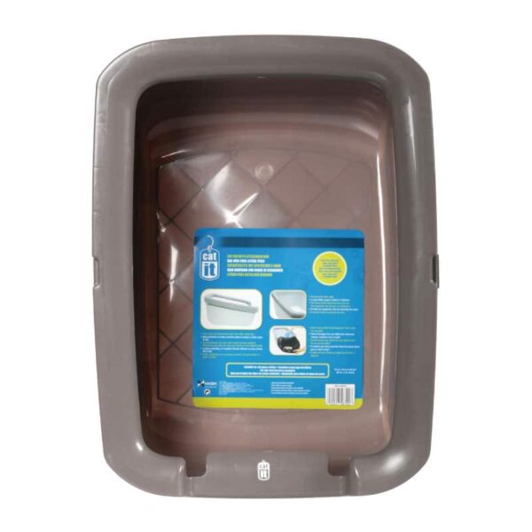 Catit Bano Gato Borde Grueso Color Gris Claro 3