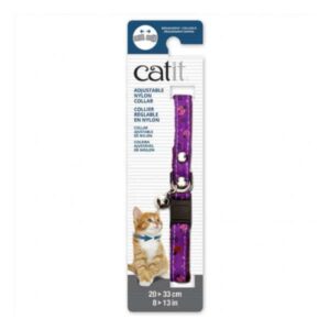 Catit Collar Gato Diseño Purpura con Chinitas