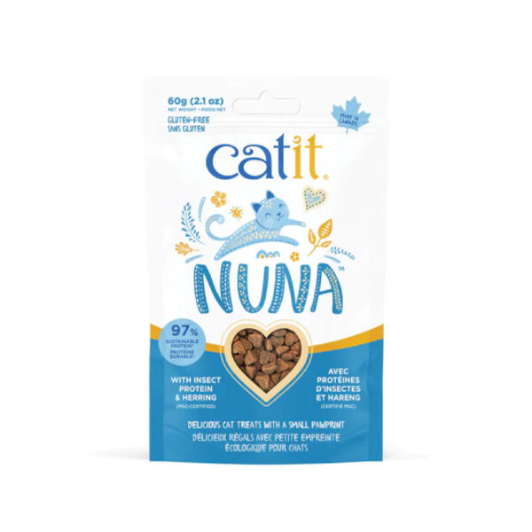 Catit Nuna Proteina De Insecto Y Arenque Gato 60gr 2