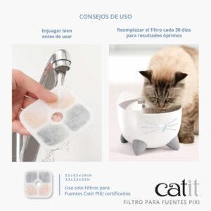 Catit Pixi Fuente Para Gato 25lts Color Rosa 2