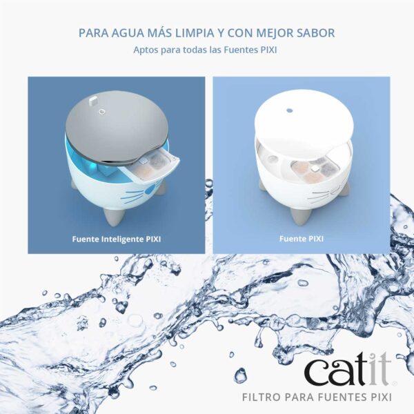 Catit Pixi Fuente Para Gato 25lts Color Rosa 4