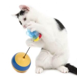 Catit Play Tumbler Bee Gato Con Luz Y Movimiento 3