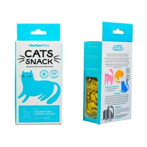 Cats Galletas Gato Sabor Salmon y Catnip , 80gr