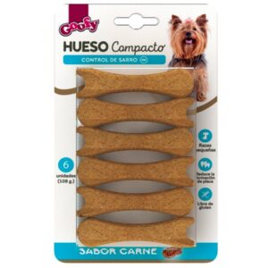 Goofy Hueso Compacto Raza Pequeña Perro, 6 Und