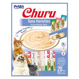 Inaba Churu Gato Mix Sabor Atun, 20 Tubos