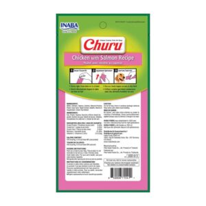 Inaba Churu Perro Sabor Pollo Y Salmon 4 Tubos 2