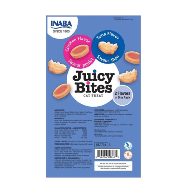 Inaba Juicy Bites Gato Sabor Atun Y Pollo 2