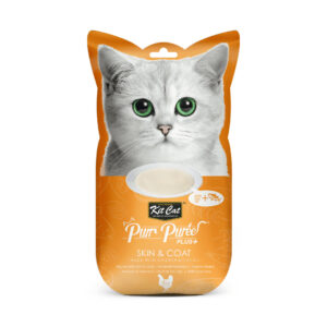 Kit Cat Purr Puree Plus Piel y Pelaje Pollo