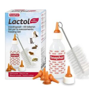 Lactol Set Mamadera Lactancia Perros Gatos, Capacidad  35ml