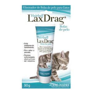 Lax Drag Gato Elimina Bolas de Pelo, 90 Gr