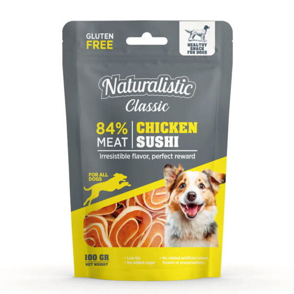 Naturalistic Snack Chicken Sushi Perro 100 Gr