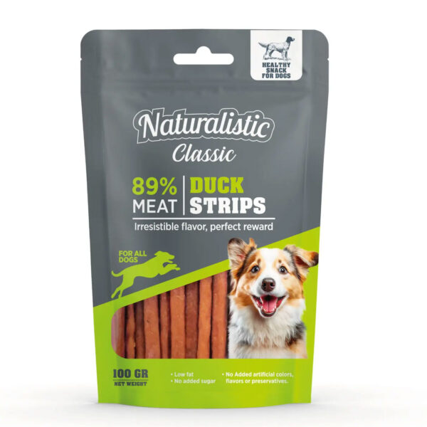 Naturalistic Snack Duck Strips Perro 100 Gr