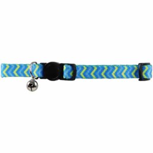 Pawise Collar Gato Diseño Azul Ondas