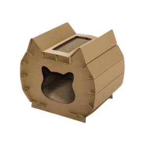 Pawise Rasguñador y Casa 2 en 1 Para Gatos