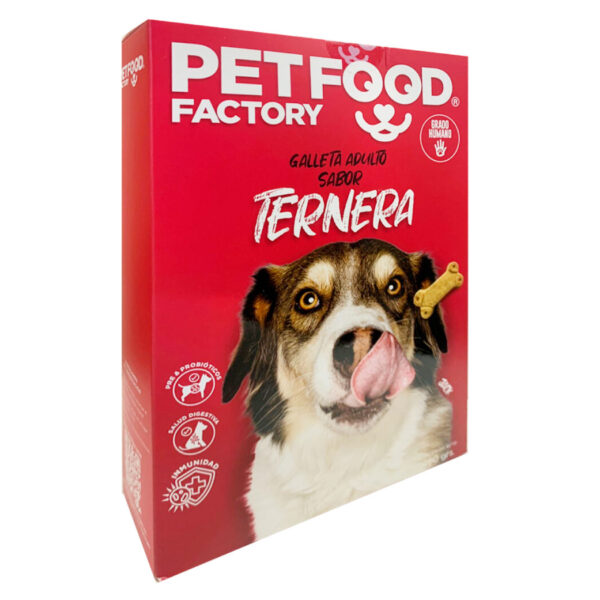 Pet Food Galletas Ternera Para Perros Adultos 80gr