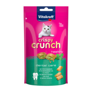 Vitakraft Snack Crispy Crunch Gato, Dental Sabor Menta