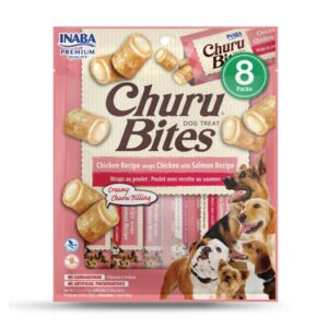 Inaba Churu Bites Snack Perro Sabor Pollo Y Salmon, 8 Pack