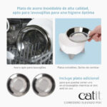 Catit Pixi Plato Elevado Para Gatos 200ml 3