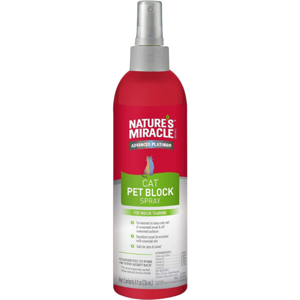 Nature's Miracle Spray Repelente para Gatos, 236ml