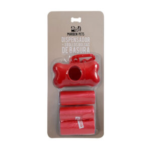 Marben Dispensador Bolsas Perro 3 Rollos Rojo.jpg