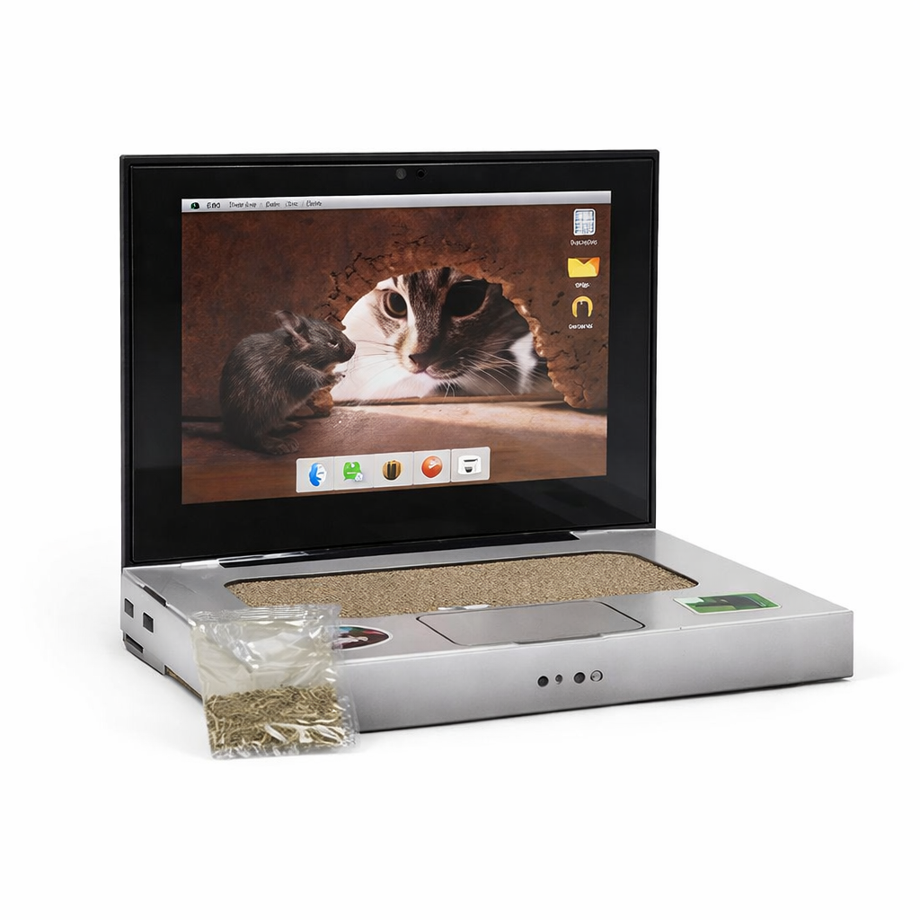 BRNX Rascador Catbook para Gato BRNX Rascador Notebook para Gato Especial Teletrabajo - Imagen 1