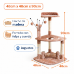 Marben Rascador Torre Para Gatos 90cms - Imagen 3