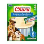 Inaba Churu Perro Sabor Pollo y Atun 8 Tubos
