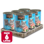 Pack 6 x Leonardo Lata QS Kitten 400gr