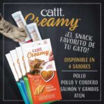 Catit Creamy Sabor Gato Salmon y Camarones  4 Tubos - Imagen 4