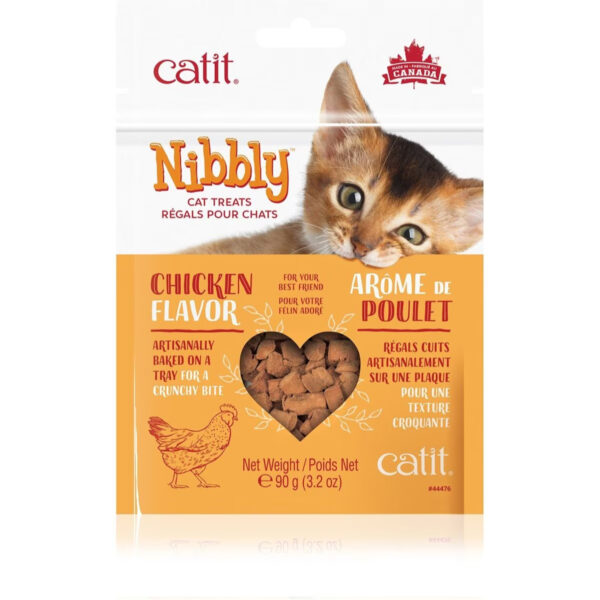 Catit Nibbly Gato Sabor Pollo 90Grs - Imagen 1