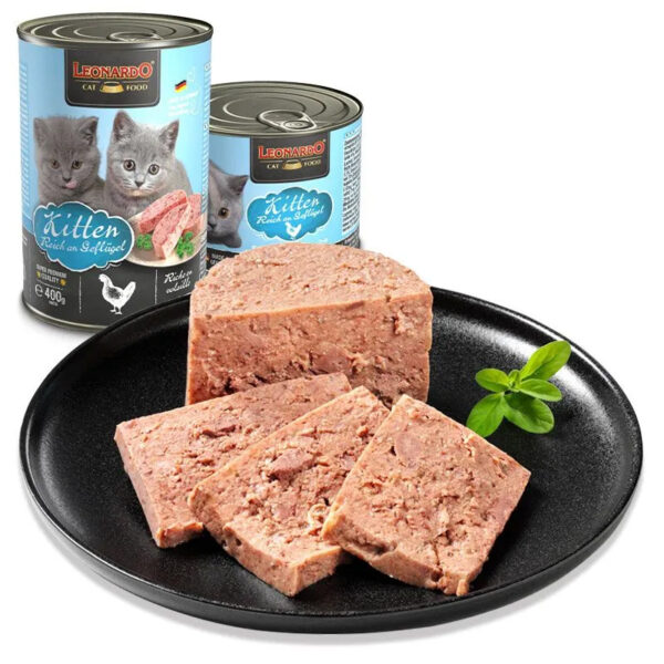 Pack 6 x Leonardo Lata QS Kitten 400gr - Imagen 2