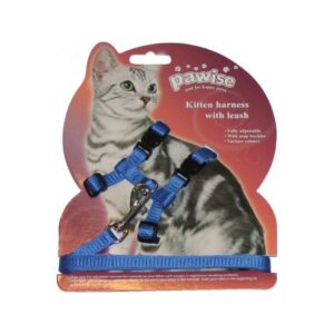 Pawise Arnes Para Gato Con Traila Color Azul