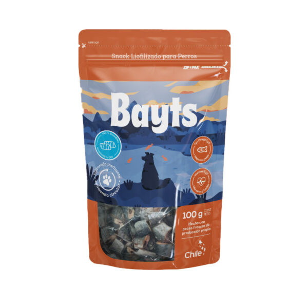 Bayts Liofilizado Bocaditos de Salmon Perro 100gr - Imagen 1