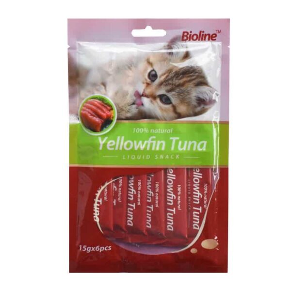 Bioline Cremoso Gato Sabor Atun 6 Tubos - Imagen 1