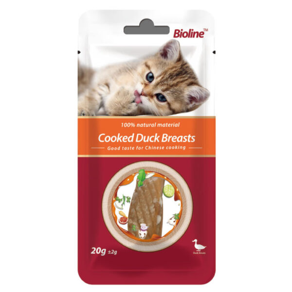 Bioline Filete Pechuga de Pato Cocida 20gr - Imagen 1