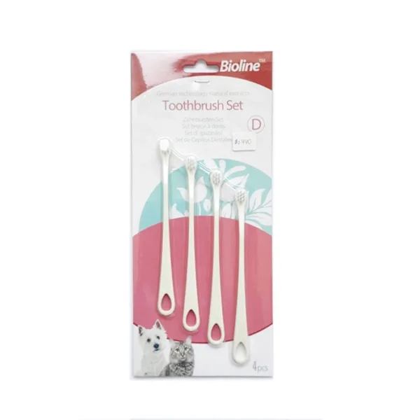 Bioline Set de 4 Cepillos de Dientes para Gatos - Imagen 1