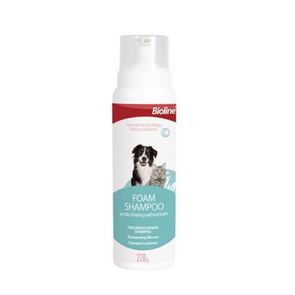 Bioline Shampoo Espuma Perro Gato 220g - Imagen 1
