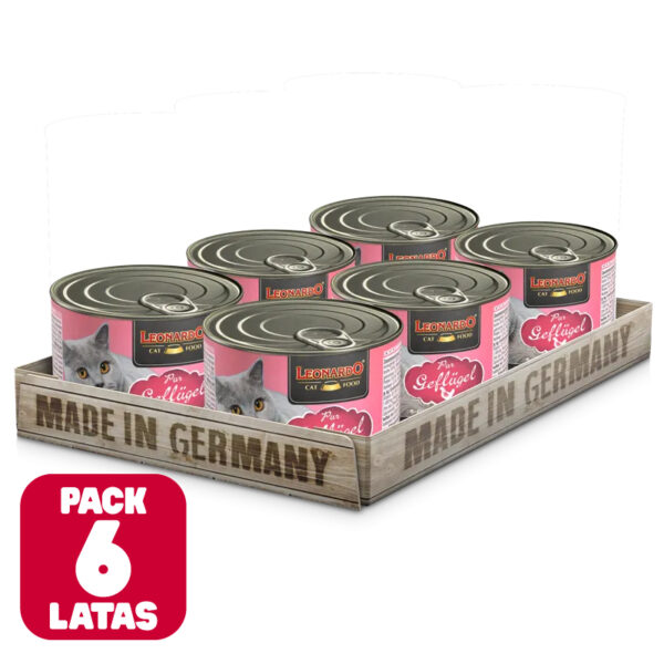 Pack 6 x Leonardo Lata QS Ave 200gr - Imagen 1