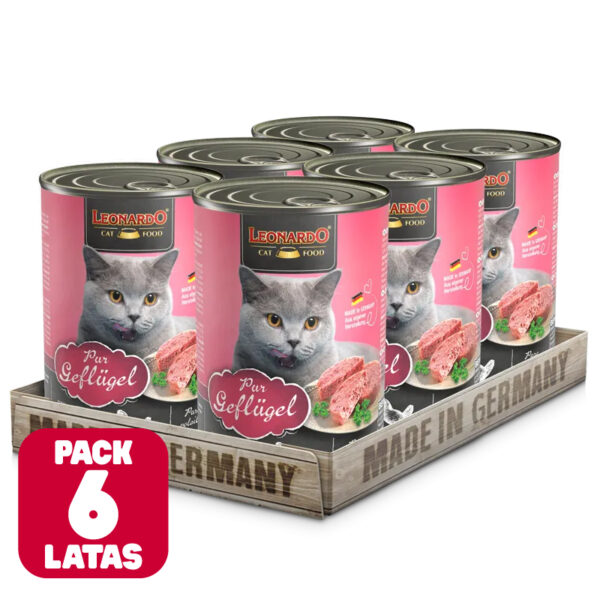 Pack 6 x Leonardo Lata QS Ave 400gr - Imagen 1