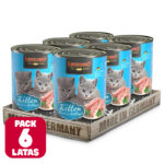 Pack 6 x Leonardo Lata QS Kitten 400gr