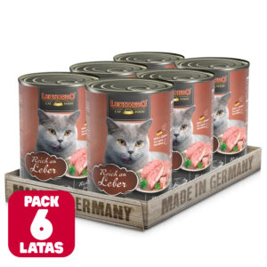 Pack 6 x Leonardo Lata QS Higado 400gr