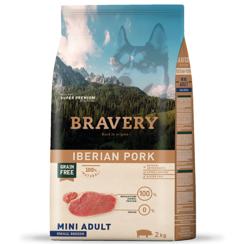 bravery-iberian-pork-mini-adult-raza-pequena-7kg.jpg Bravery Iberian Pork Mini Adult Raza Pequeña 7Kg - Imagen 1