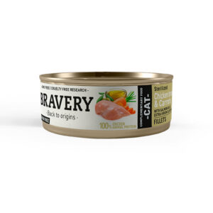 Bravery Lata Chicken & Carrots Sterilized Cat 70gr