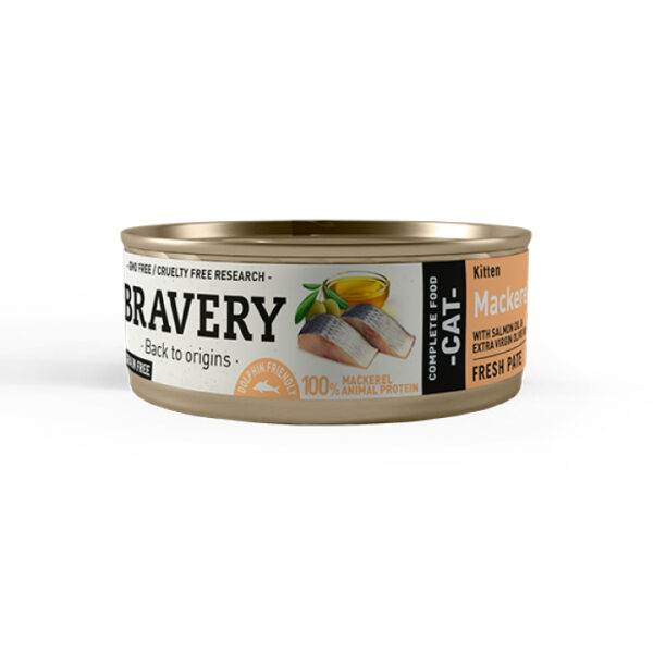 Bravery Lata Mackerel Kitten 70gr - Imagen 1